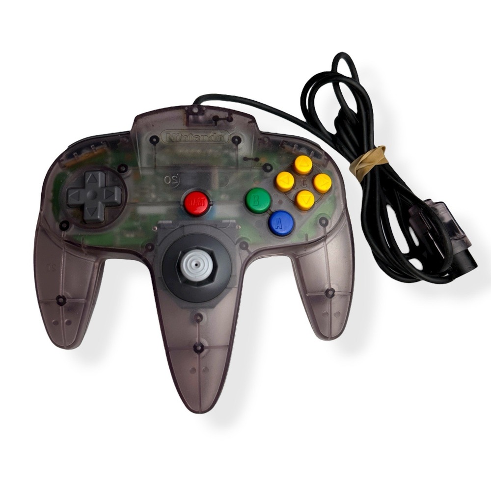 Authentic Nintendo 64 N64 Atomic Purple Controller NUS-005 Great Stick OEM